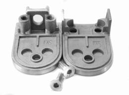 Pinzas para vidrio45x63 tubo 50,8 mm, AISI 304, Pulido