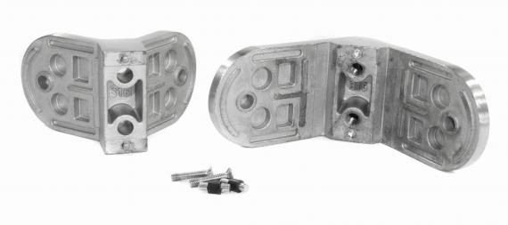 Foto Pinzas para vidrio45x63mm, 6-12.76mm, AISI 316, SATINADO