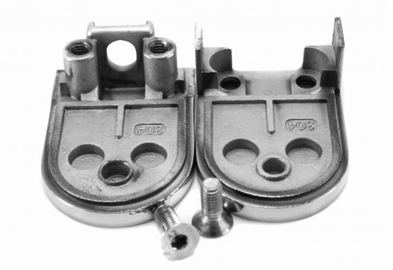 Foto Pinzas para vidrio45x63mm para superficie plana, AISI 304, Pulido