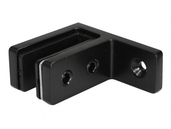 Foto Pinzas para vidrio48x65x34mm 12-15mm, AISI 316, RAL 9005 MATE