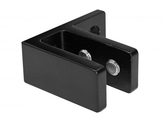 Foto Pinzas para vidrio48x65x34mm 12-15mm, AISI 316, RAL 9005 MATE