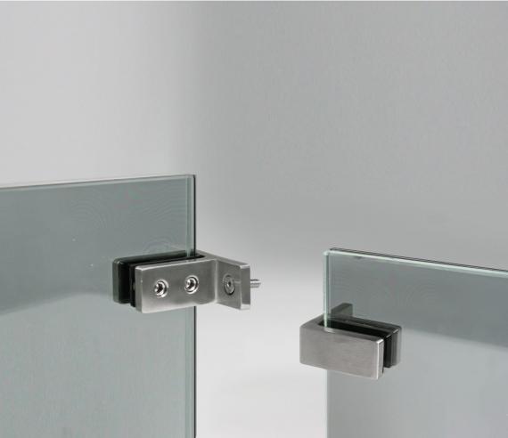 Foto Pinzas para vidrio48x65x34mm 12-15mm, AISI 316, SATINADO