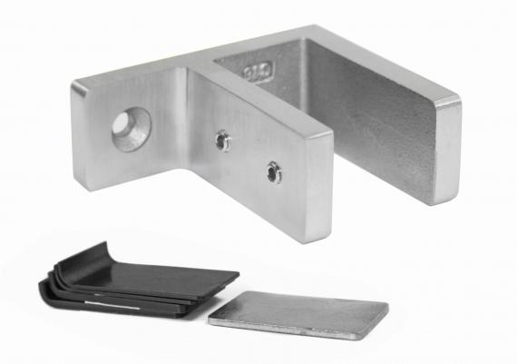 Foto Pinzas para vidrio48x65x34mm 16,76-17,52mm, AISI 316, SATINADO