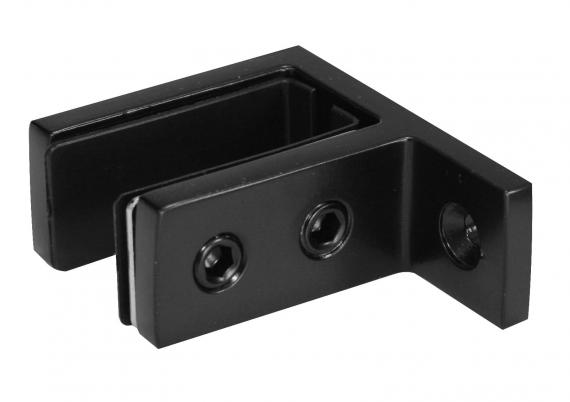 Foto Pinzas para vidrio48x65x40mm 16,76-21,52mm, AISI 316, RAL 9005 MATE