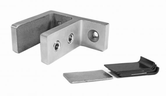 Foto Pinzas para vidrio48x65x40mm 16,76-21,52mm, AISI 316, SATINADO