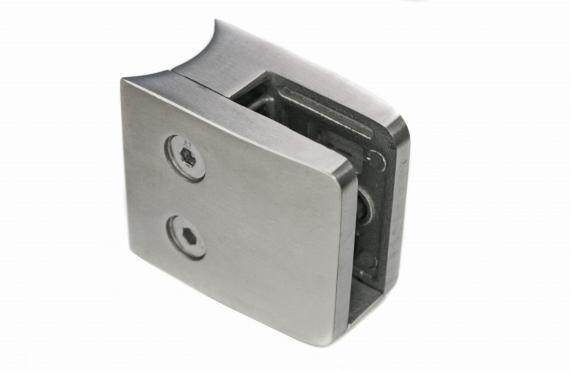 Foto Pinzas para vidrio52x52 para tubo 42,4mm, AISI 316, SATINADO