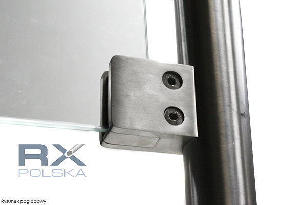 Foto Pinzas para vidrio55x55 para tubo 42,4mm, AISI 316, SATINADO