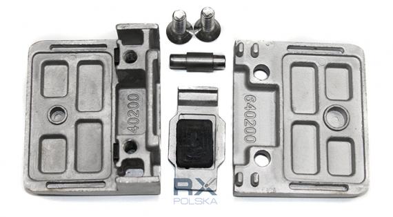 Foto Pinzas para vidrio55x65mm con placa de protección para superficie plana, AISI 316, SATINADO