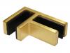 Foto Pinzas para vidrio82x55x34mm vidrio 12-15mm, AISI 316, DORADO SATINADO