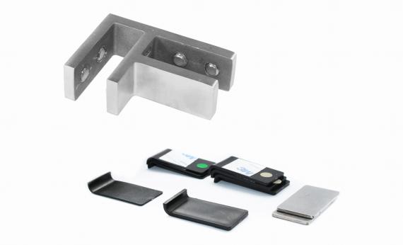 Foto Pinzas para vidrio82x55x34mm vidrio 12-15mm, AISI 316, SATINADO