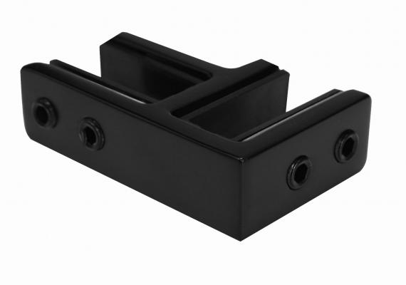 Foto Pinzas para vidrio88x55x40mm vidrio 16,76-21,52mm, AISI 316, RAL 9005 MATE