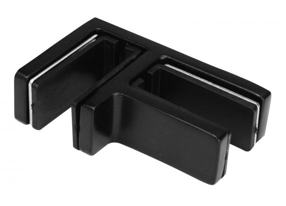 Foto Pinzas para vidrio88x55x40mm vidrio 16,76-21,52mm, AISI 316, RAL 9005 MATE