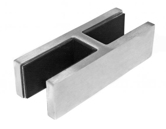 Foto Pinzas para vidrio90x25x33mm, 16,76-17,52mm, AISI 304, SATINADO