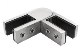 Pinzas para vidriocon ajuste de ángulo 16,76-21,52mm, AISI 316, SATINADO