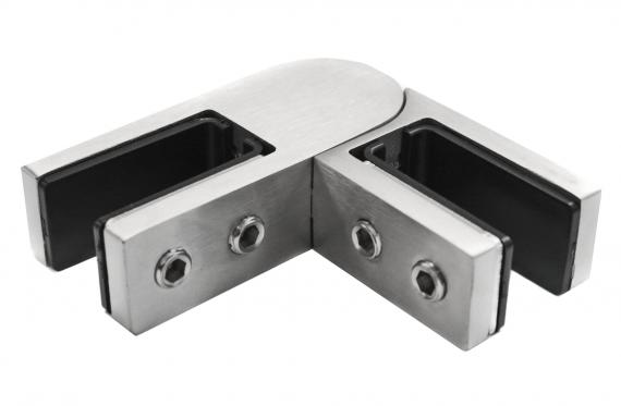 Foto Pinzas para vidriocon ajuste de ángulo 16,76-21,52mm, AISI 316, SATINADO