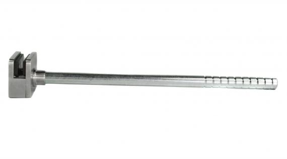 Foto Pinzas para vidriopara balcones franceses 50x60mm con varilla redonda fi 16x320mm, AISI 316, SATINADO