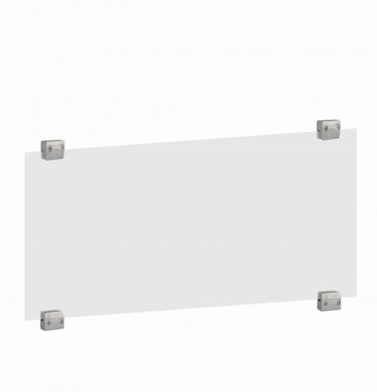 Foto Pinzas para vidriopara balcones franceses 50x60mm con varilla redonda fi 16x320mm, AISI 316, SATINADO