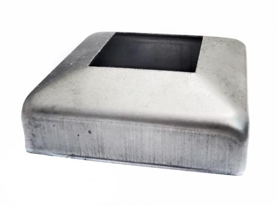 Foto Roseta 30x30 acero negro (al carbono), EN BRUTO