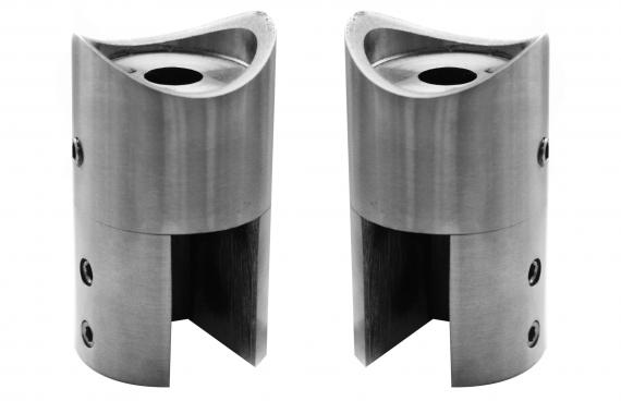 Foto Soporte cilíndrico DERECHA, tubo 42,4mm, AISI 316, SATINADO