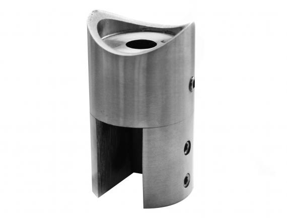 Foto Soporte cilíndrico DERECHA, tubo 42,4mm, AISI 316, SATINADO