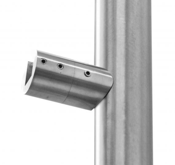 Foto Soporte cilíndrico DERECHA, tubo 42,4mm, AISI 316, SATINADO