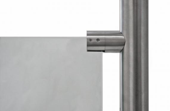 Foto Soporte cilíndrico IZQUIERDA, tubo 42,4 mm, AISI 316, SATINADO