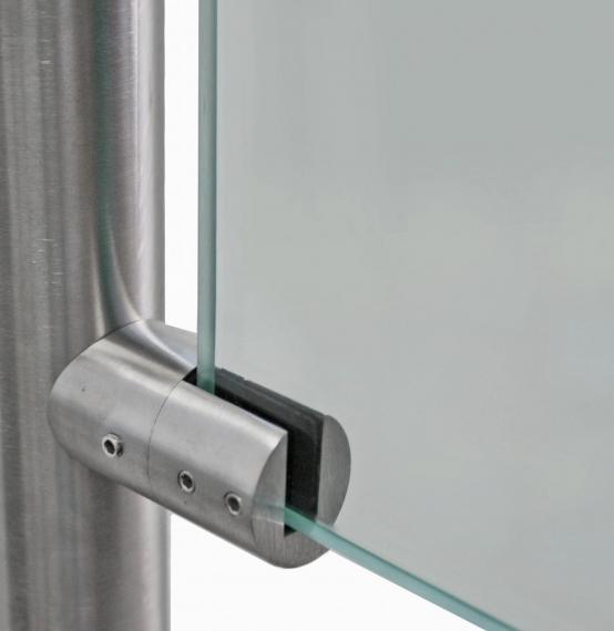 Foto Soporte cilíndrico IZQUIERDA, tubo 42,4 mm, AISI 316, SATINADO