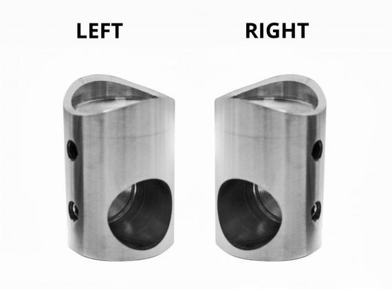 Foto Soporte de barra transversal Ø10/Ø42,4 mm, izquierdo, AISI 304, SATINADO