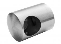 Soporte de barra transversal izquierdo para Ø12/plano, AISI 304, SATINADO