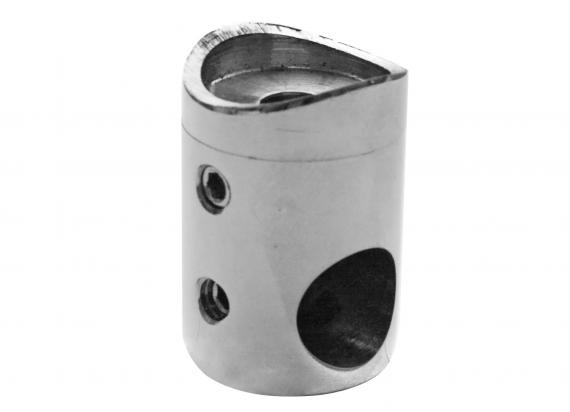 Foto Soporte de barra transversal, orificio final DERECHO para Ø12/42,4 mm, AISI 304, Pulido