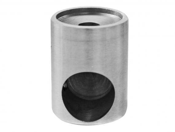 Foto Soporte de barra transversal, orificio final, derecho para Ø42,4/plano, AISI 304, SATINADO