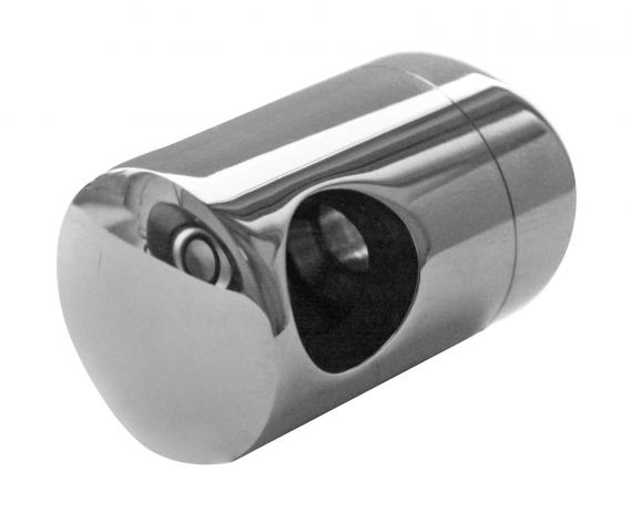 Foto Soporte de barra transversal, orificio final IZQUIERDO para Ø12/42,4 mm, AISI 304, Pulido