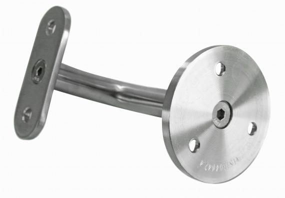 Foto Soporte de pared - barandilla (perfil), AISI 304, SATINADO.