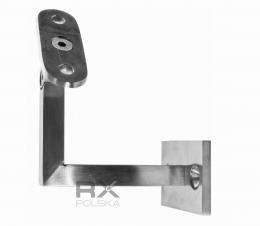 Soporte de pared - barandilla (perfil) con regulación, AISI 304, SATINADO