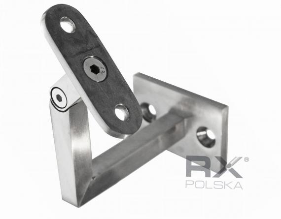 Foto Soporte de pared - barandilla (perfil) con regulación, AISI 304, SATINADO