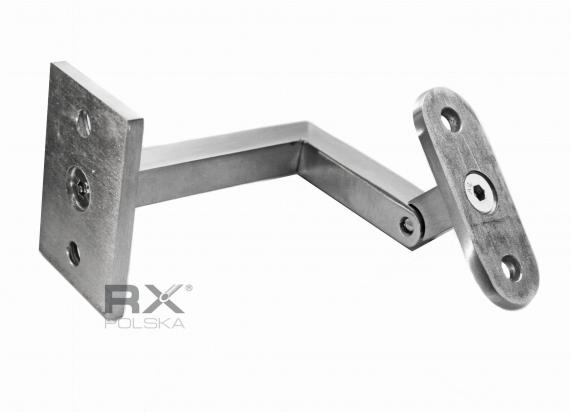 Foto Soporte de pared - barandilla (perfil) con regulación, AISI 304, SATINADO