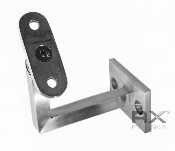 Foto Soporte de pared - barandilla (perfil) con regulación, AISI 304, SATINADO