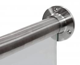 Soporte de pared para tubo ranurado Ø 42,4 mm, AISI 304, SATINADO