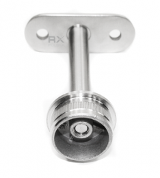 Soporte de pasamanos 33,7 mm / plano, AISI 304, SATINADO