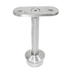 Soporte de pasamanos 33,7 mm / plano, AISI 304, SATINADO