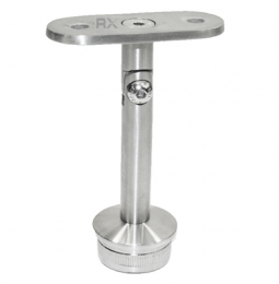 Soporte de pasamanos 33,7 mm / plano, AISI 304, SATINADO.
