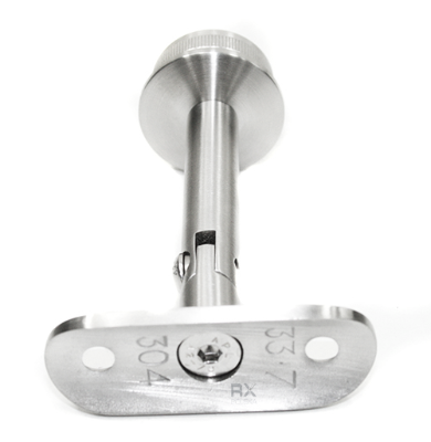 Foto Soporte de pasamanos 33,7 mm / plano, ajustable, AISI 304, SATINADO