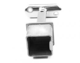 Soporte de pasamanos 40x40 / 42,4 mm, ajustable, AISI 304, SATINADO