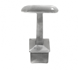 soporte de pasamanos 40x40 / 42,4 mm, fijo, AISI 304, SATINADO.
