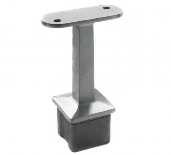 Foto Soporte de pasamanos 40x40 / plano, AISI 316, SATINADO