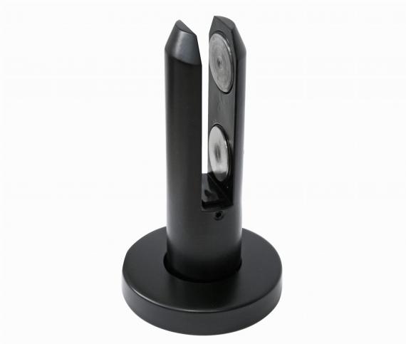 Foto Soporte de suelo SPIGOT 49/182, cristal 12-17,52 AISI 304, RAL 9005