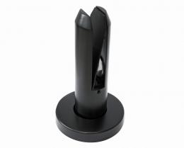 Soporte de suelo SPIGOT 49/182, cristal 12-17,52 AISI 304, RAL 9005