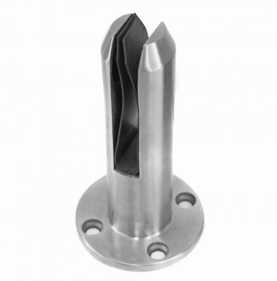 Foto Soporte de suelo SPIGOT 49/182, cristal 12-17,52 AISI 304, SATINADO