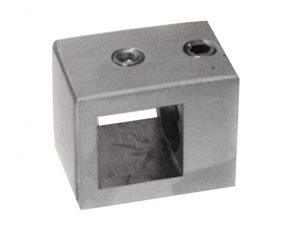 Foto Soporte de travesaño 12x12mm para plano, AISI 304, SATINADO