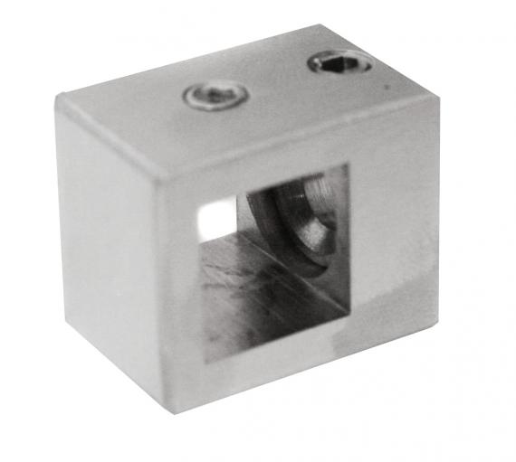 Foto Soporte de travesaño 12x12mm para plano, AISI 304, SATINADO